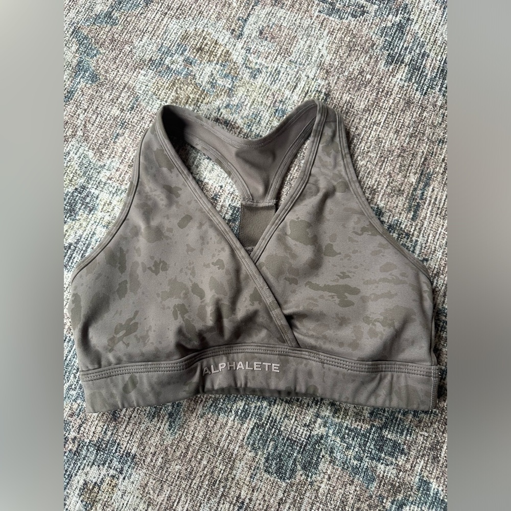 Alpahalete razor back sports bra - pebble